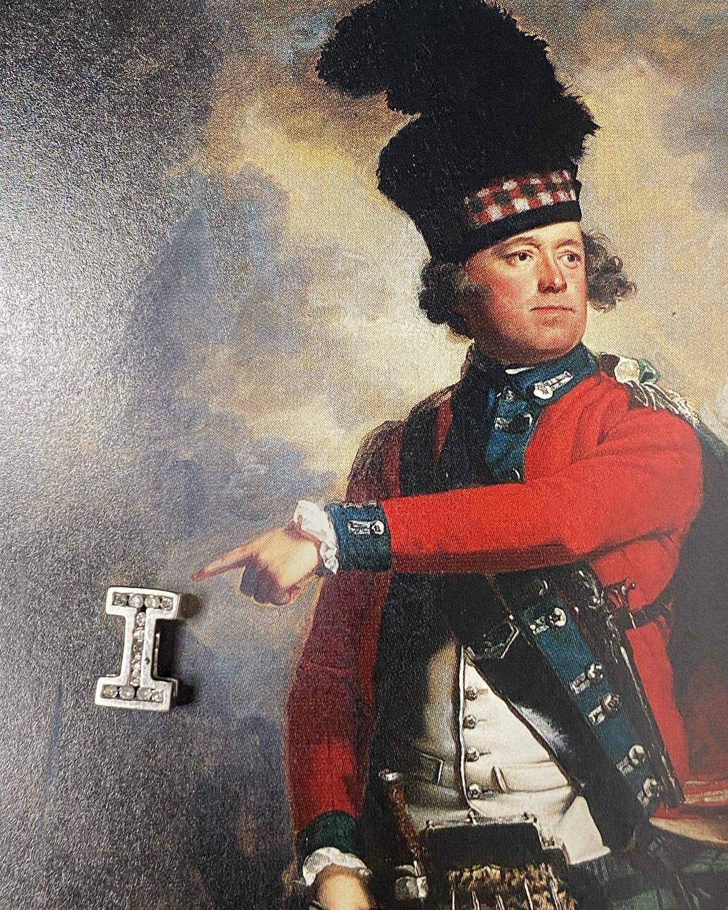 14k WG “I” Slide Pendant