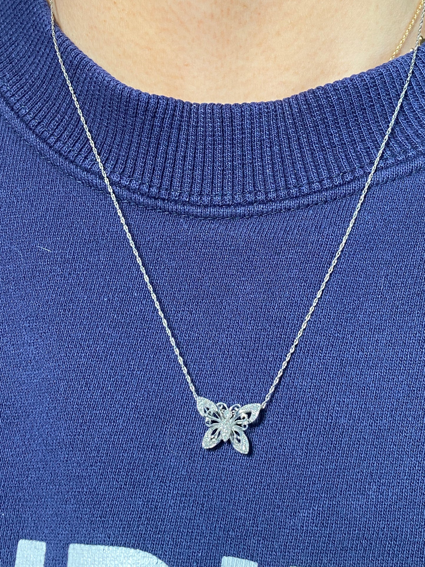 14k Butterfly on a Chain