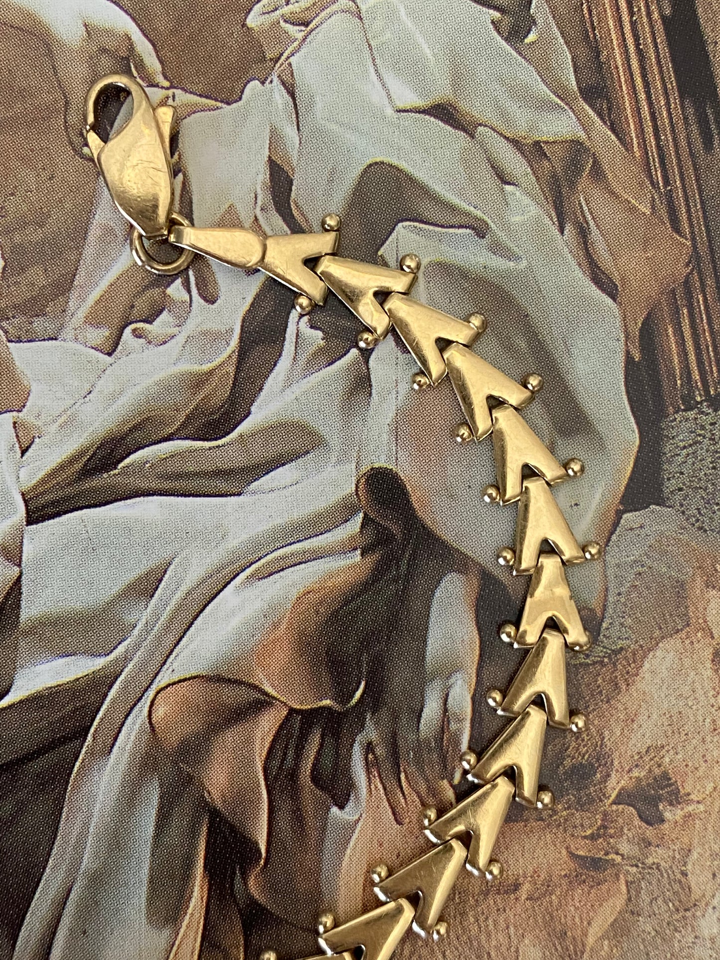 14k V-link Bracelet