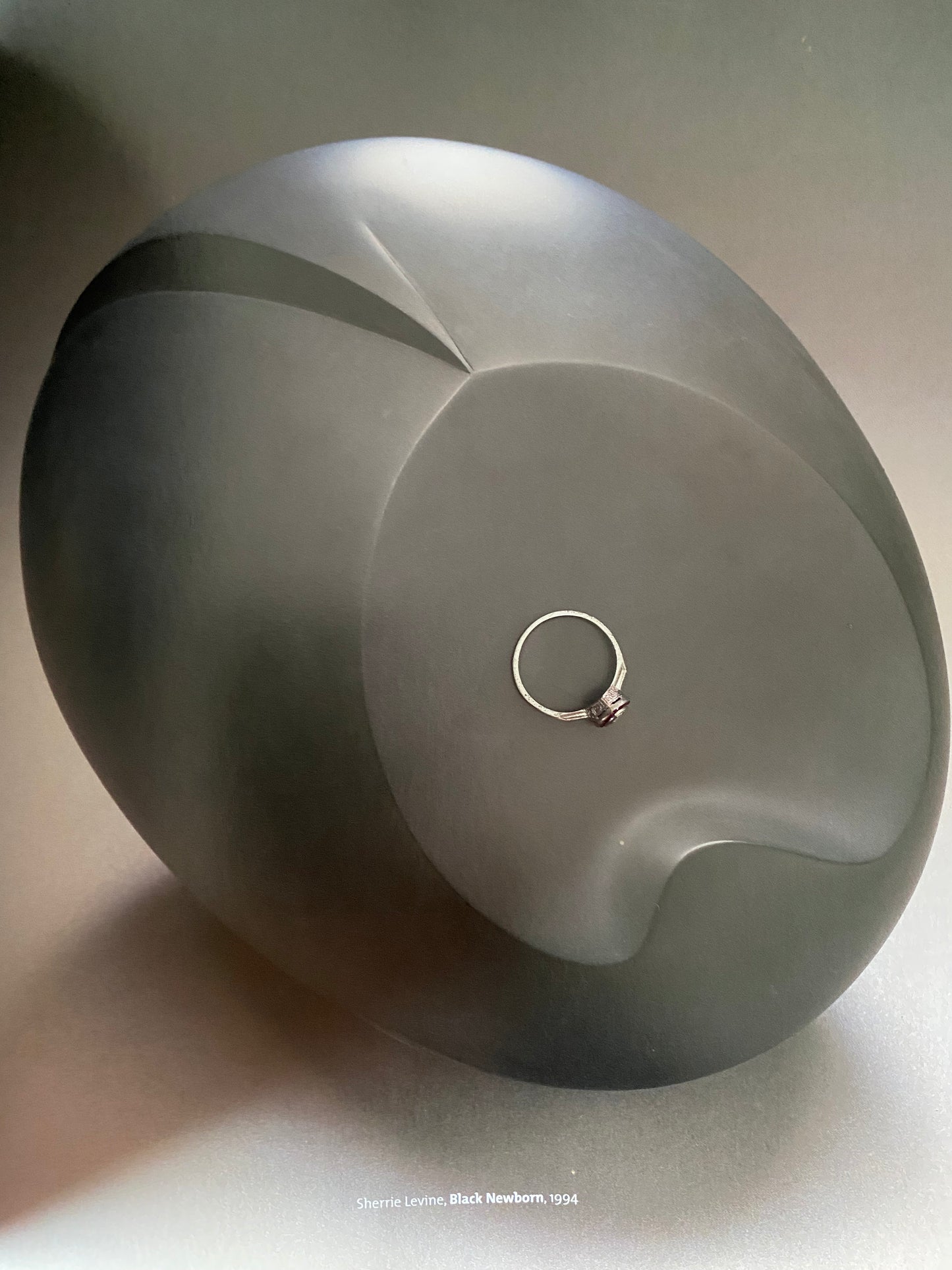 Navette Diamond and Ruby Halo Ring