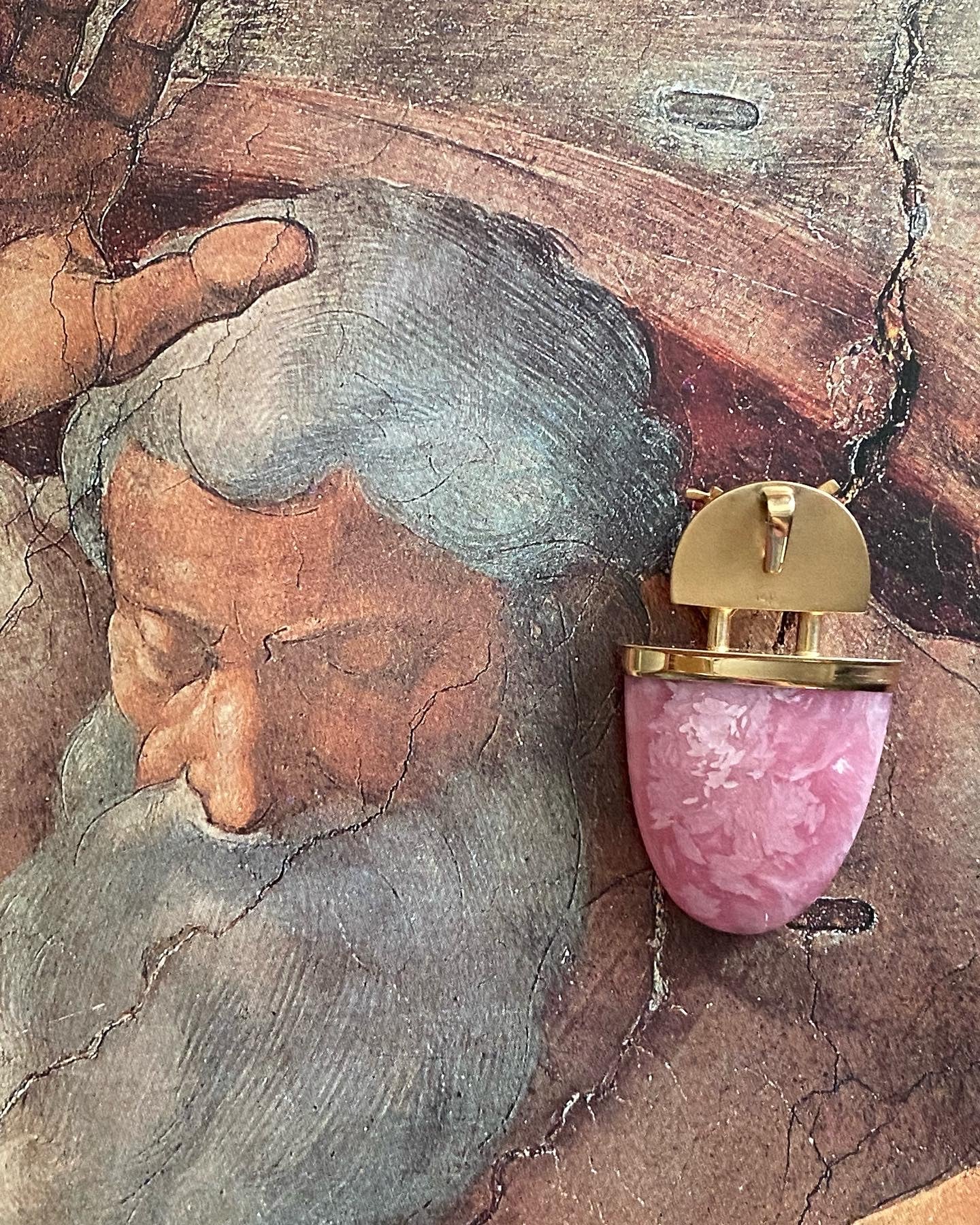 Rose Quartz Popsicle Pendant