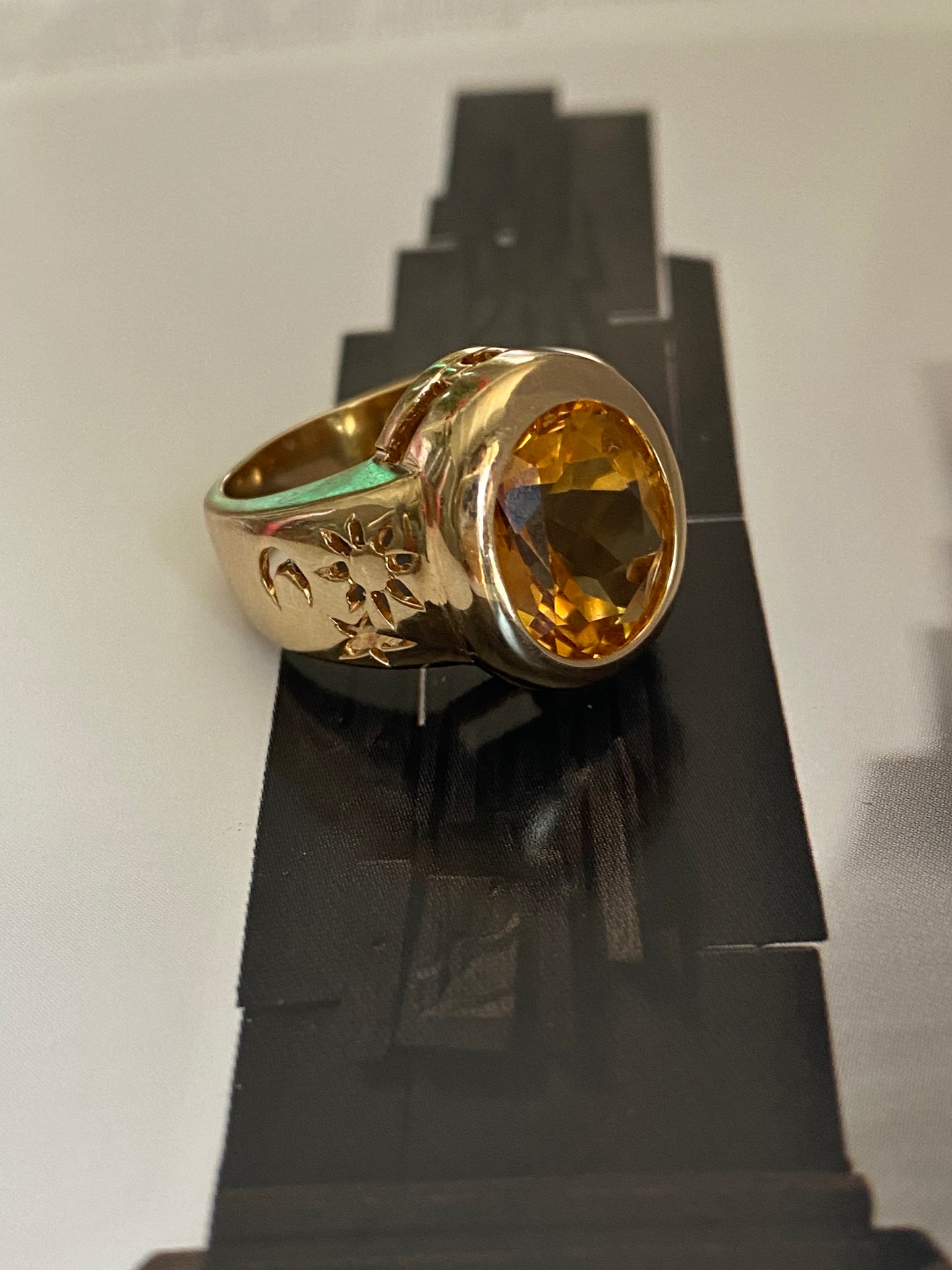 Citrine Cocktail Ring