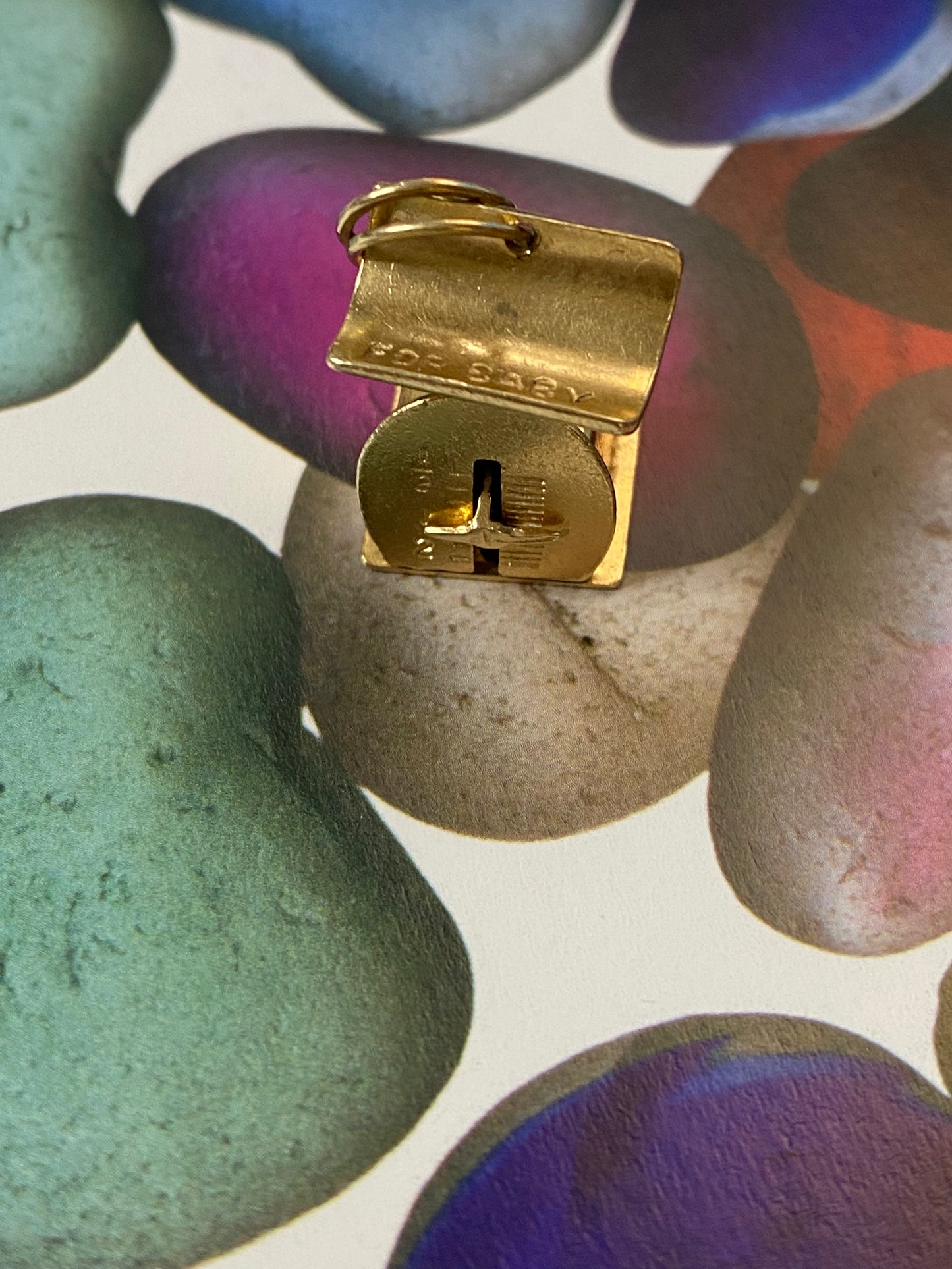 14k RARE Weighing Scale Charm