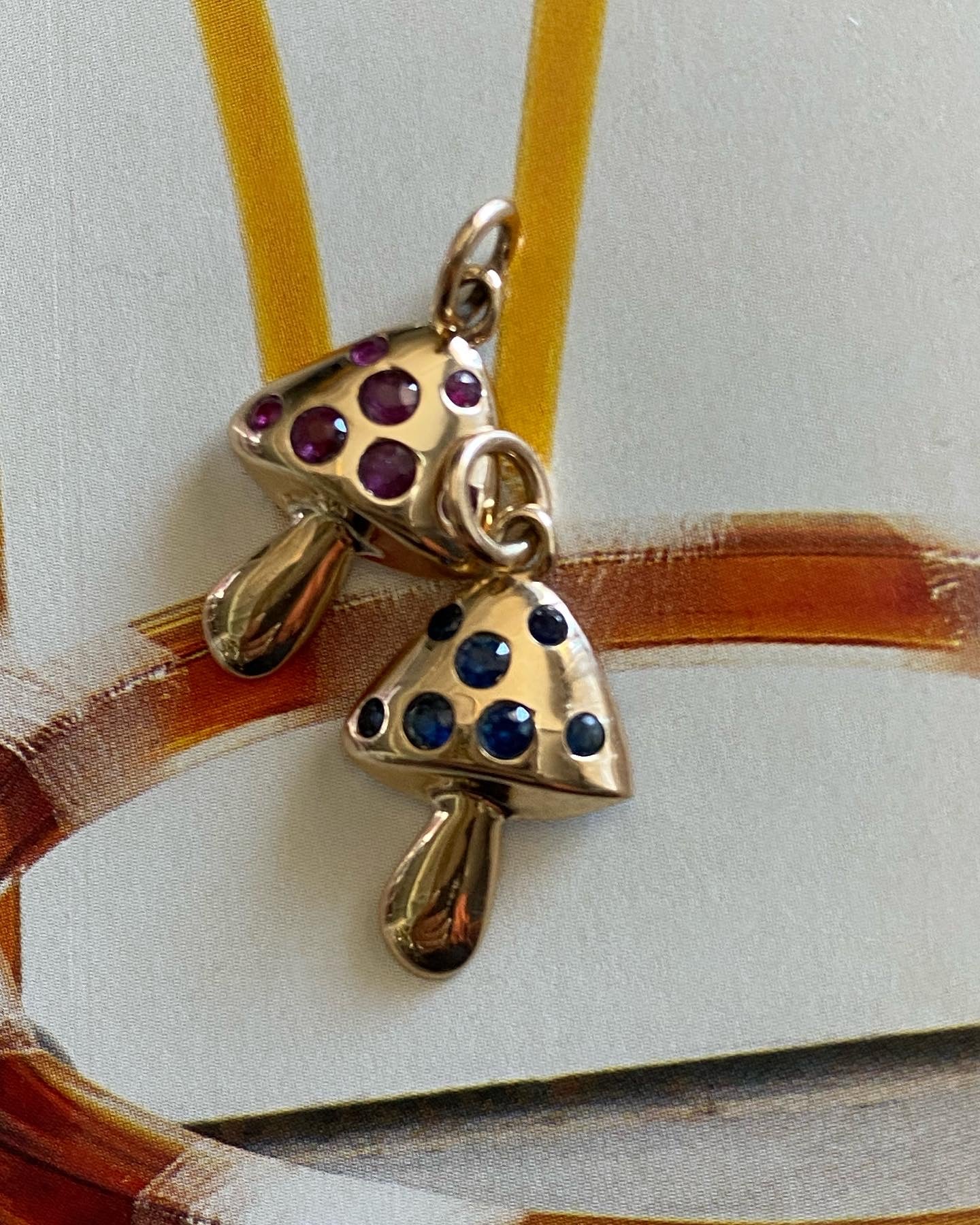 14k Mushroom Charms