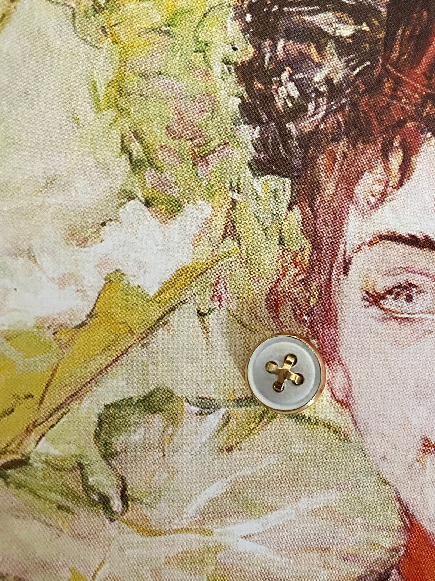 14k Mother of Pearl Button Earrings