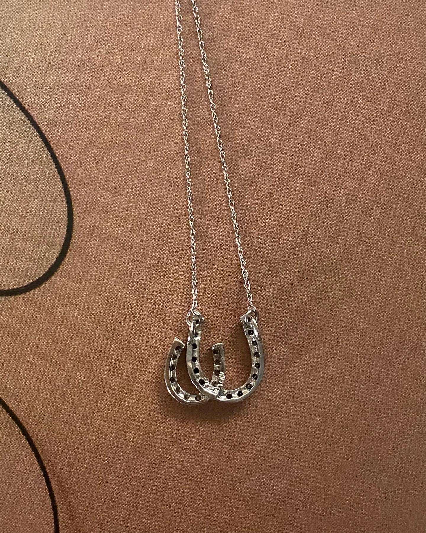 Double Diamond Horseshoe on a Chain