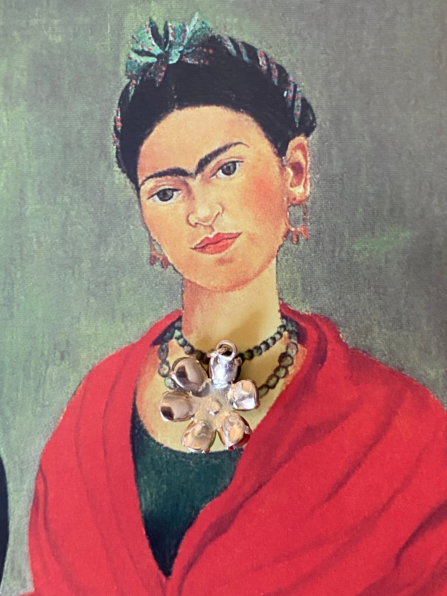 14k Jade Flower Charm