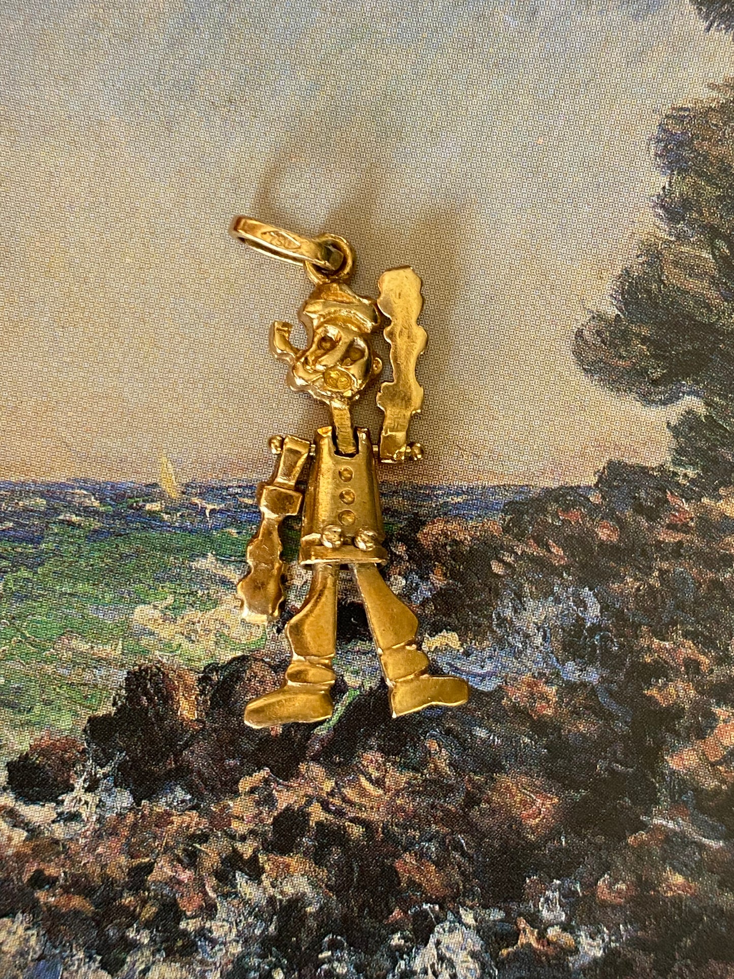 18k Articulating Popeye Charm