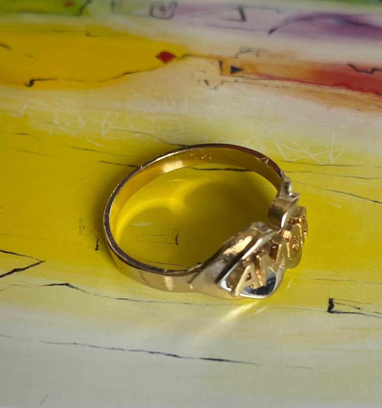 14k Amor Ring