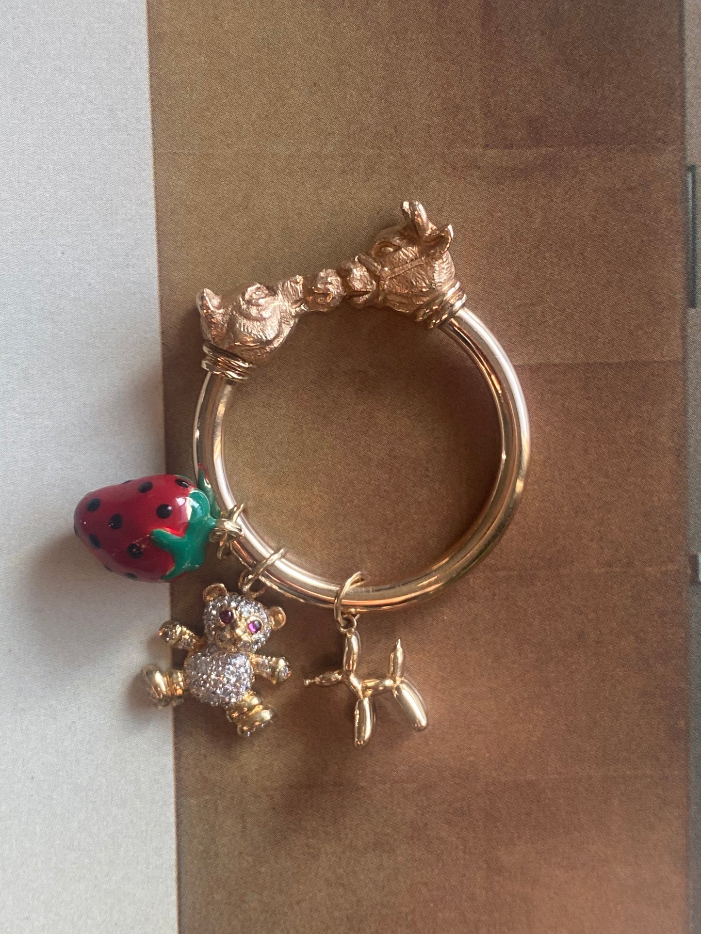 Bear and Bull Key Ring