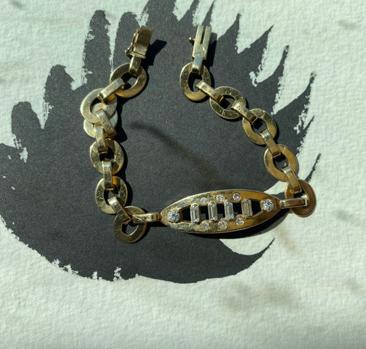 13k Diamond Bracelet