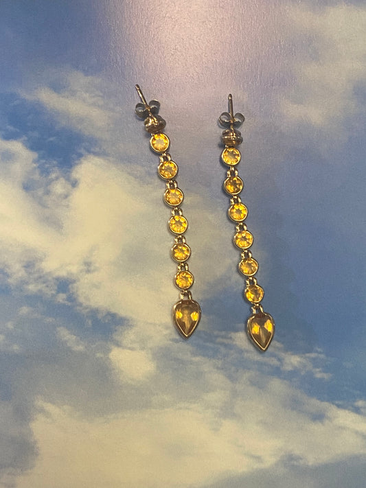 14k Citrine Dangles