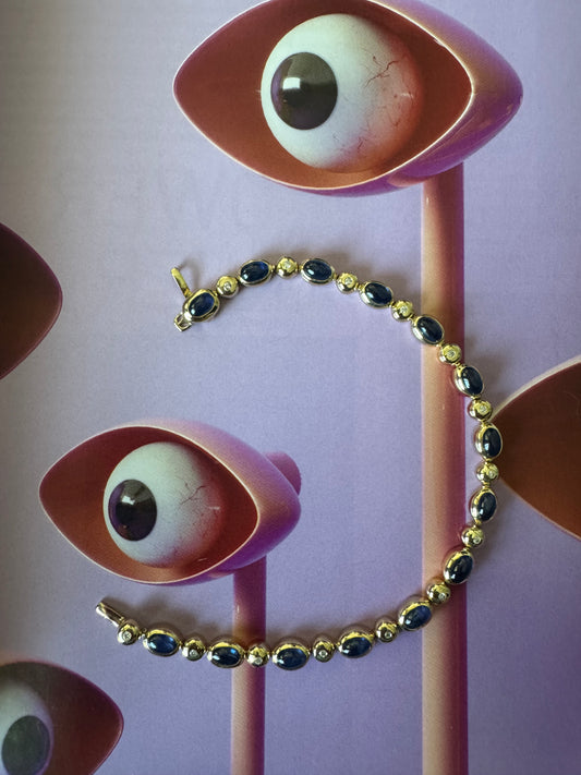 Sapphire and Diamond Bracelet