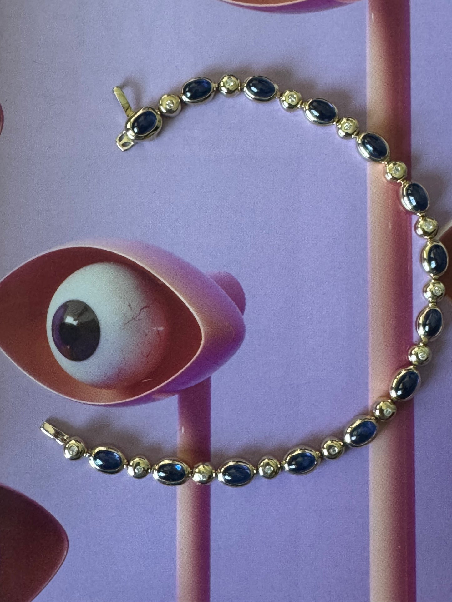 Sapphire and Diamond Bracelet