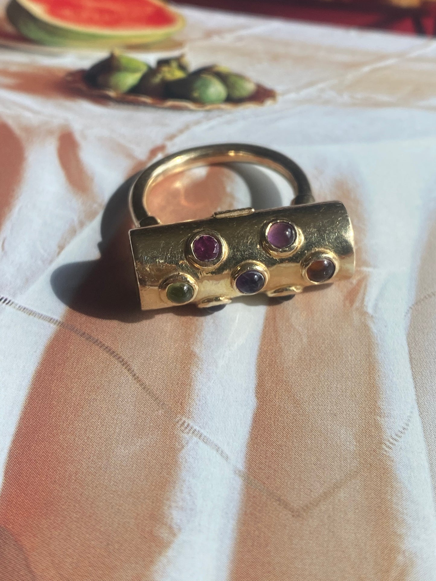 Modernist Lock Style Ring