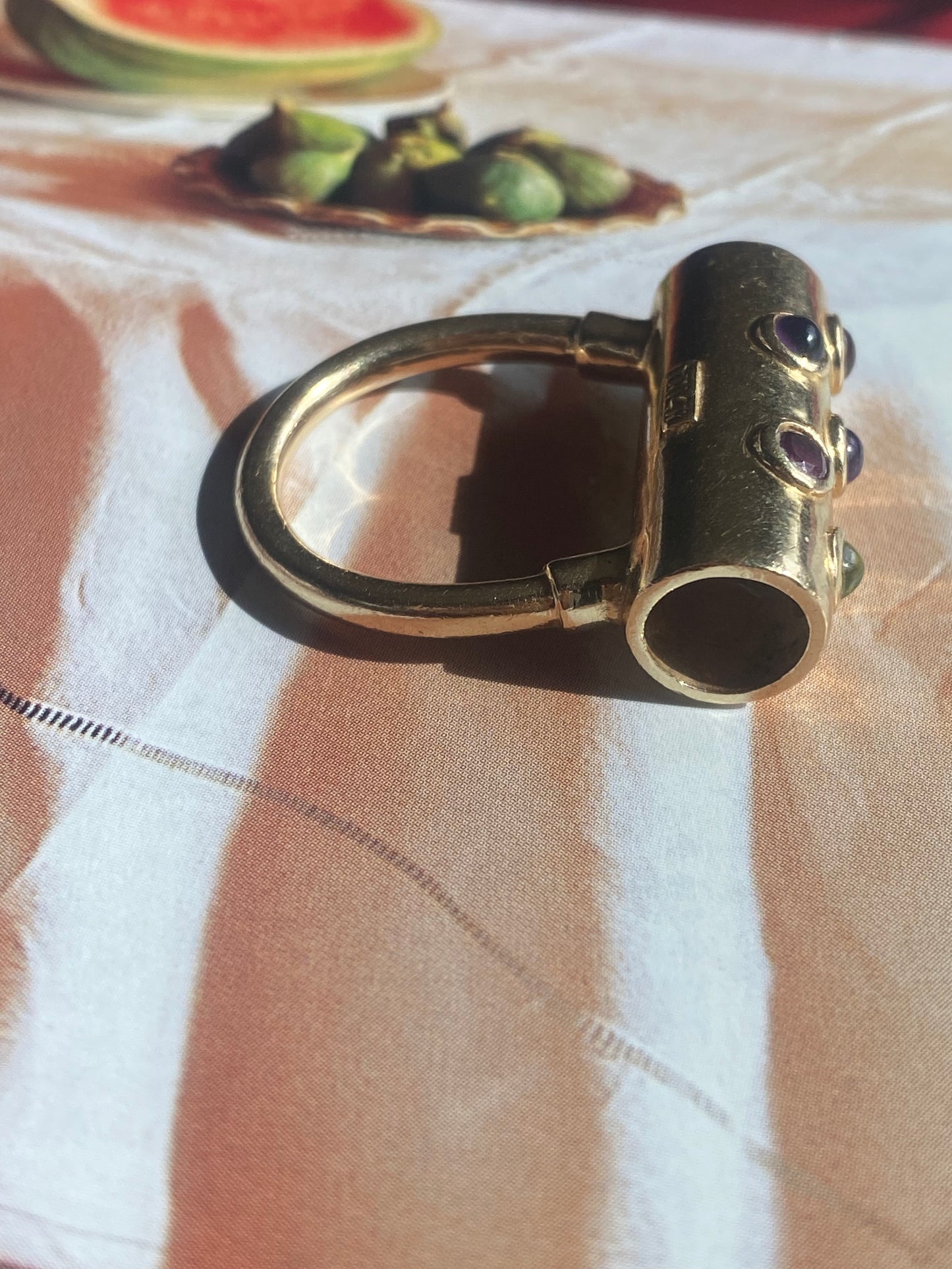 Modernist Lock Style Ring