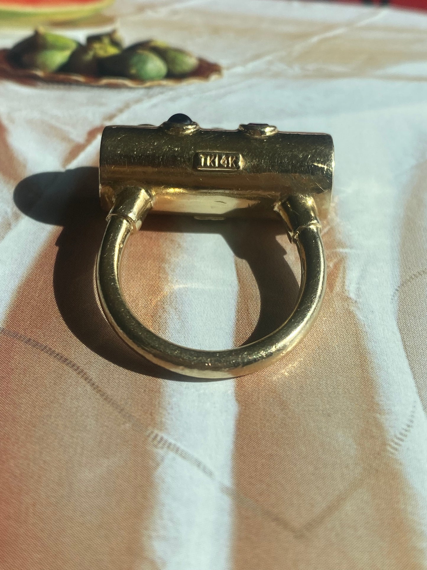 Modernist Lock Style Ring