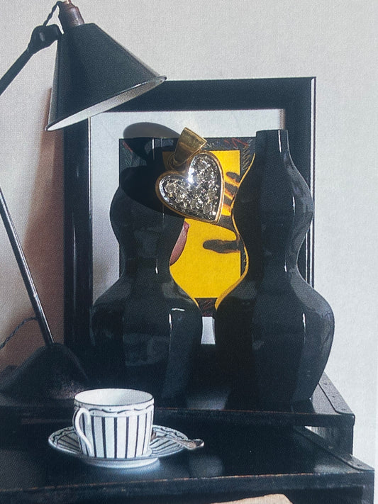 18k Diamond Heart Pendant