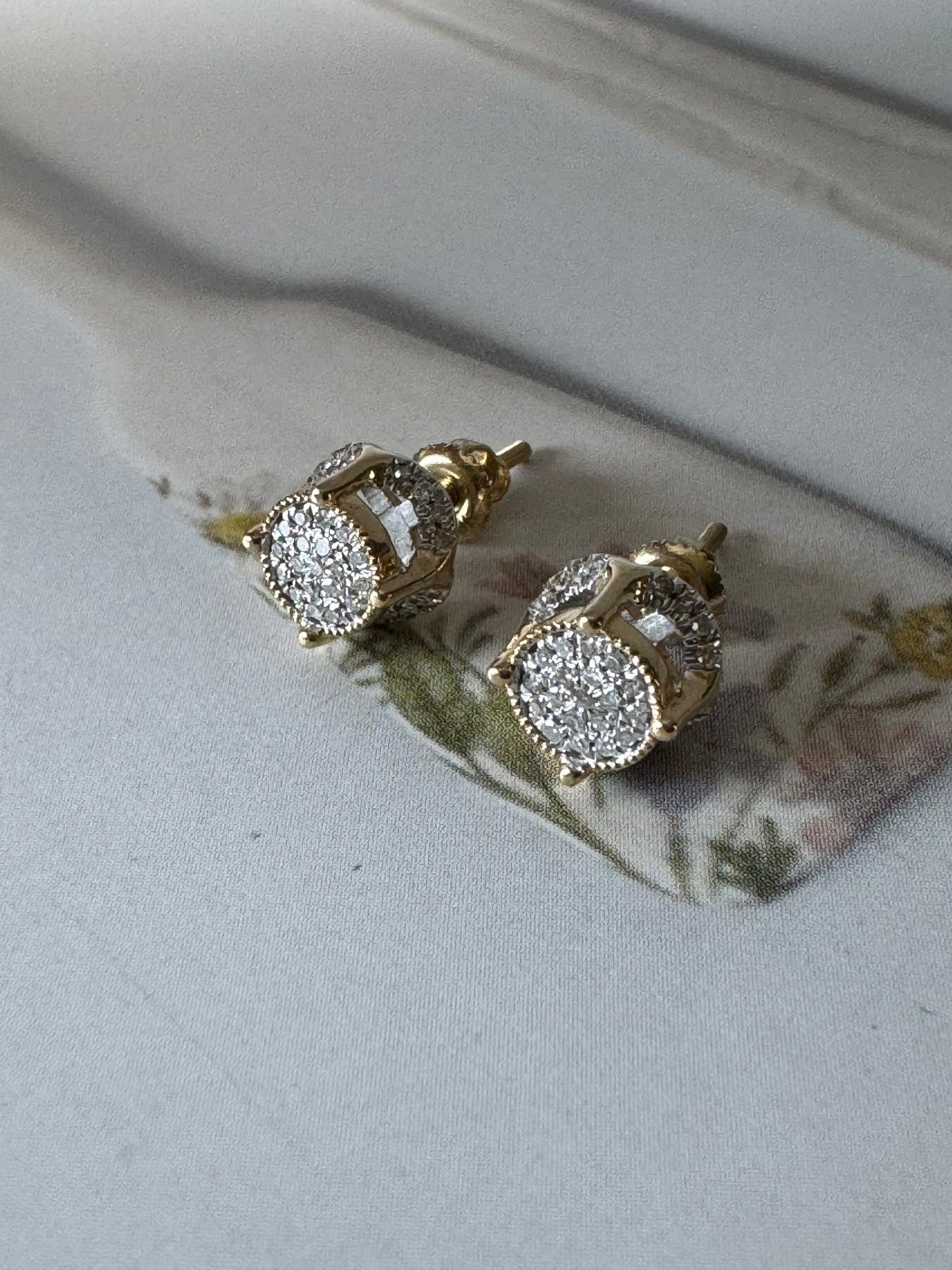 Pave Diamond Studs