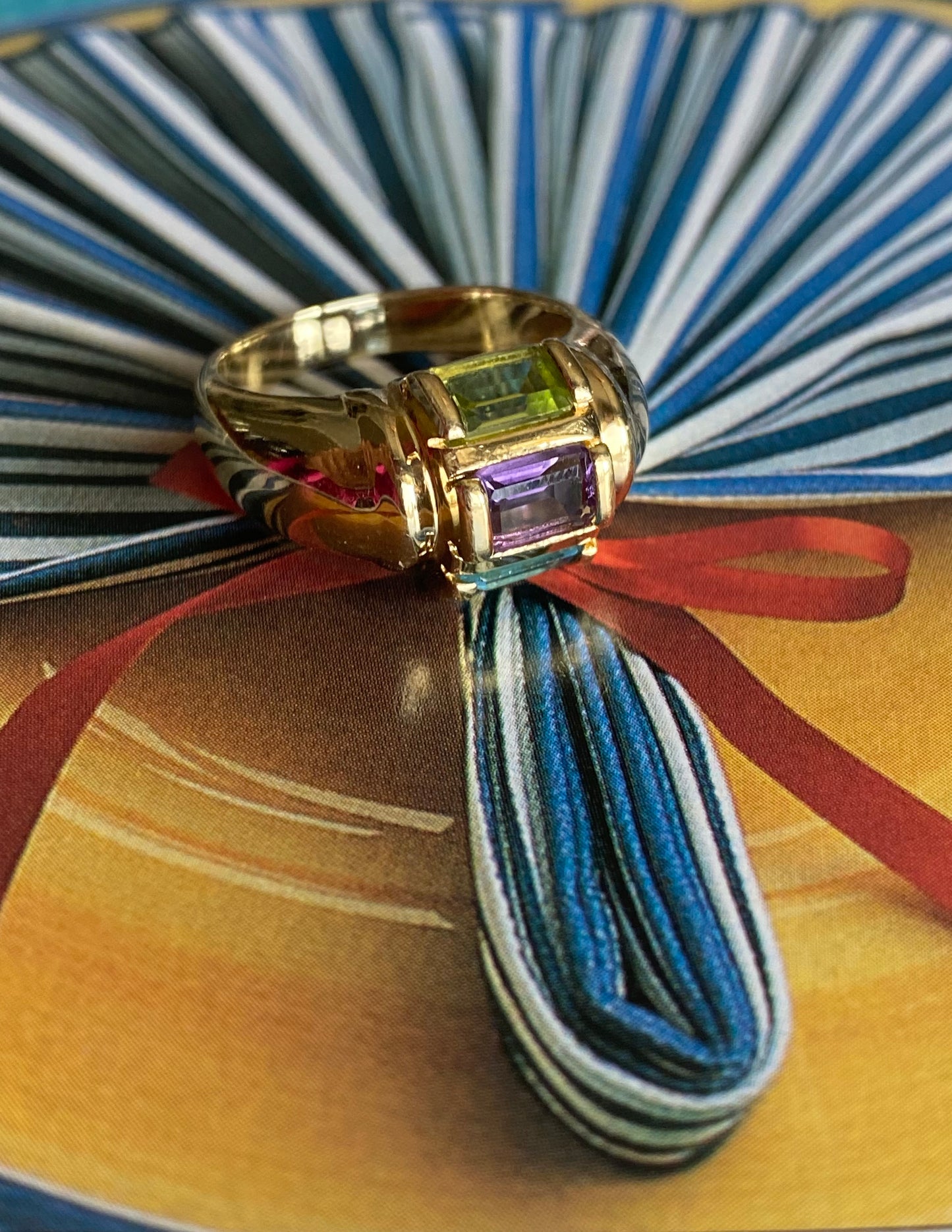 3-Gemstone Ring