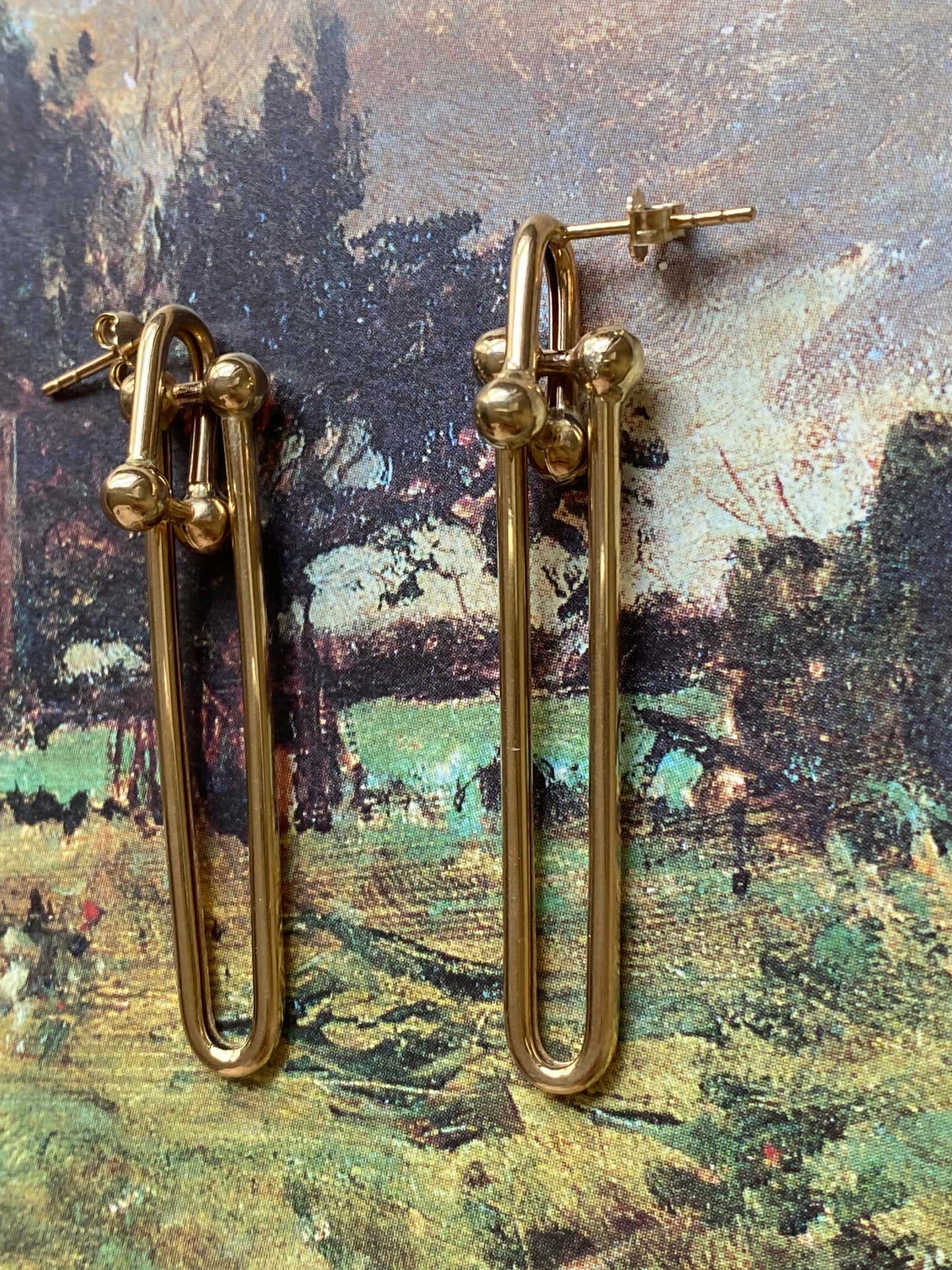 Long Hardware Earrings