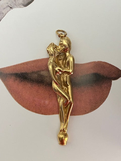 14k Lovers Pendant