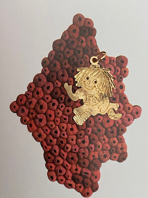 14k Raggedy Ann Charm