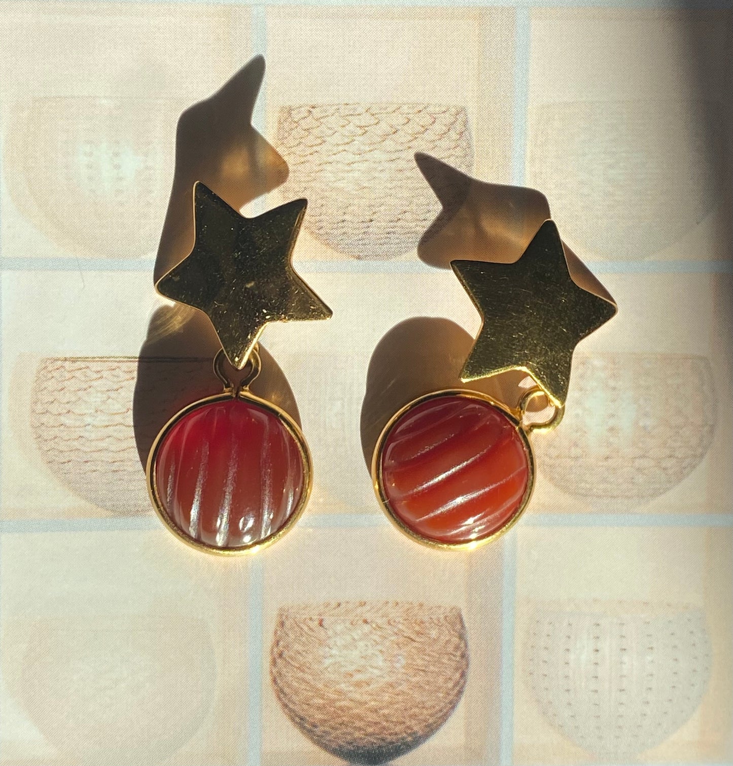 Star Carnelian Dangles