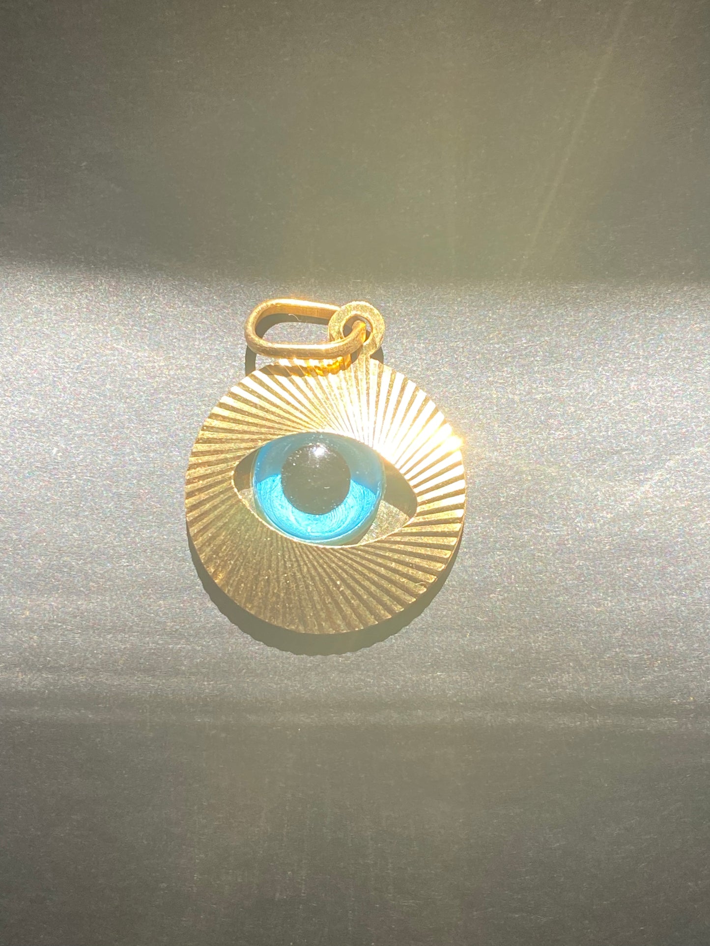 14k Floating Evil Eye