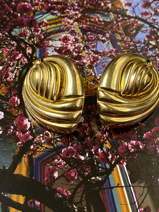 14k Door Knocker Earrings