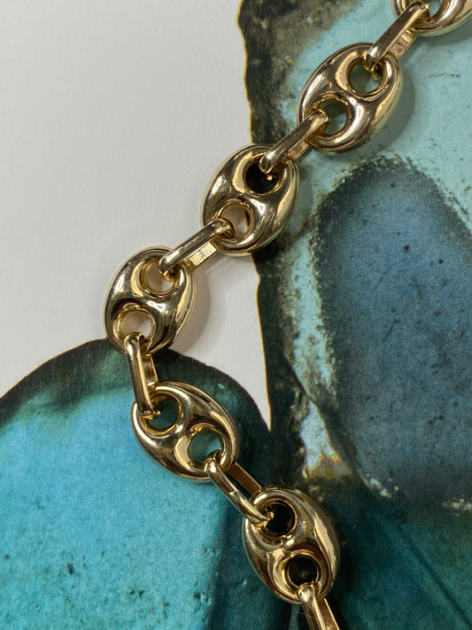 14k Puffy Mariner Bracelet