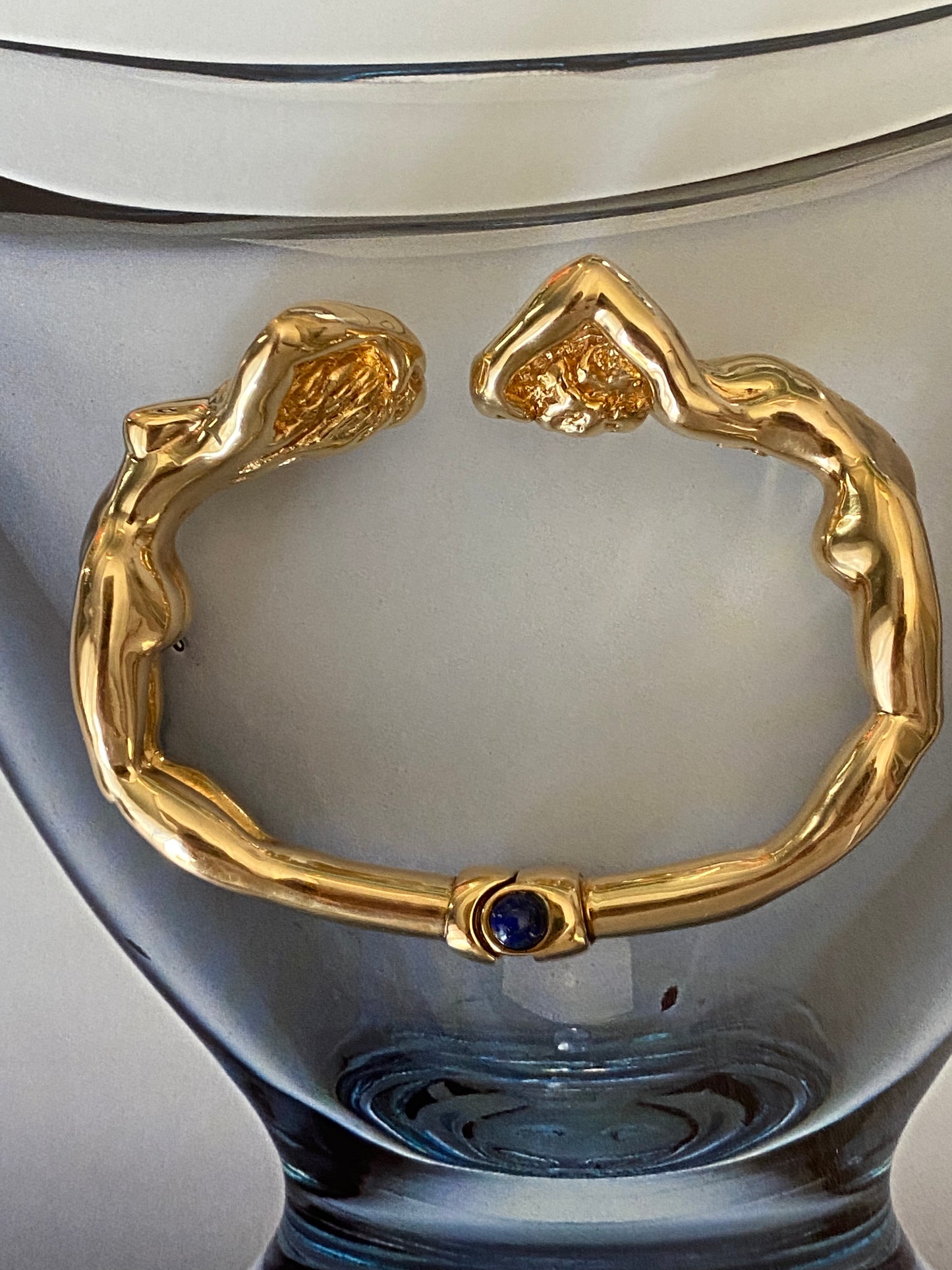 18k Naked Man & Woman Cuff Bracelet