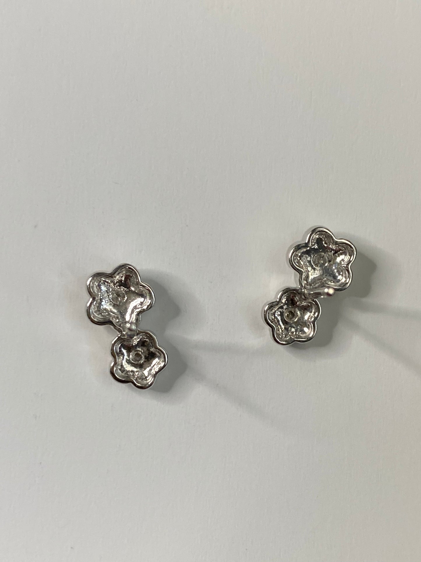 Diamond Flower Earrings