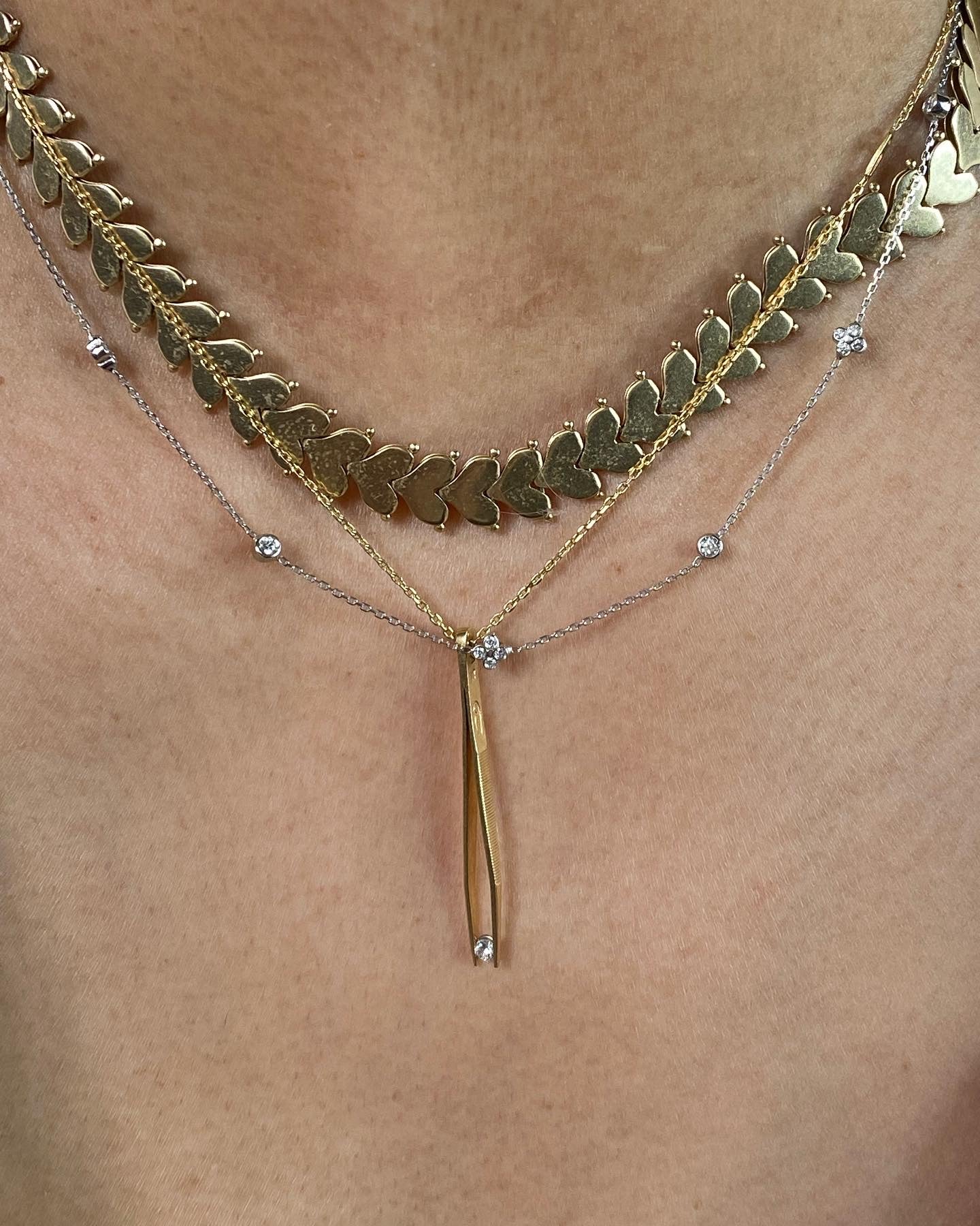 Diamond Station Necklace