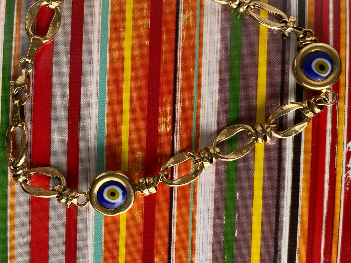 14k Evil Eye Bracelet