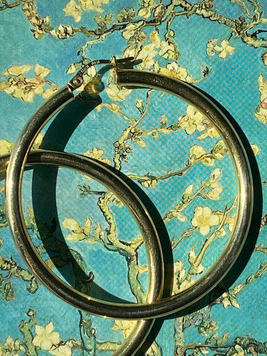 14k Large Hoops