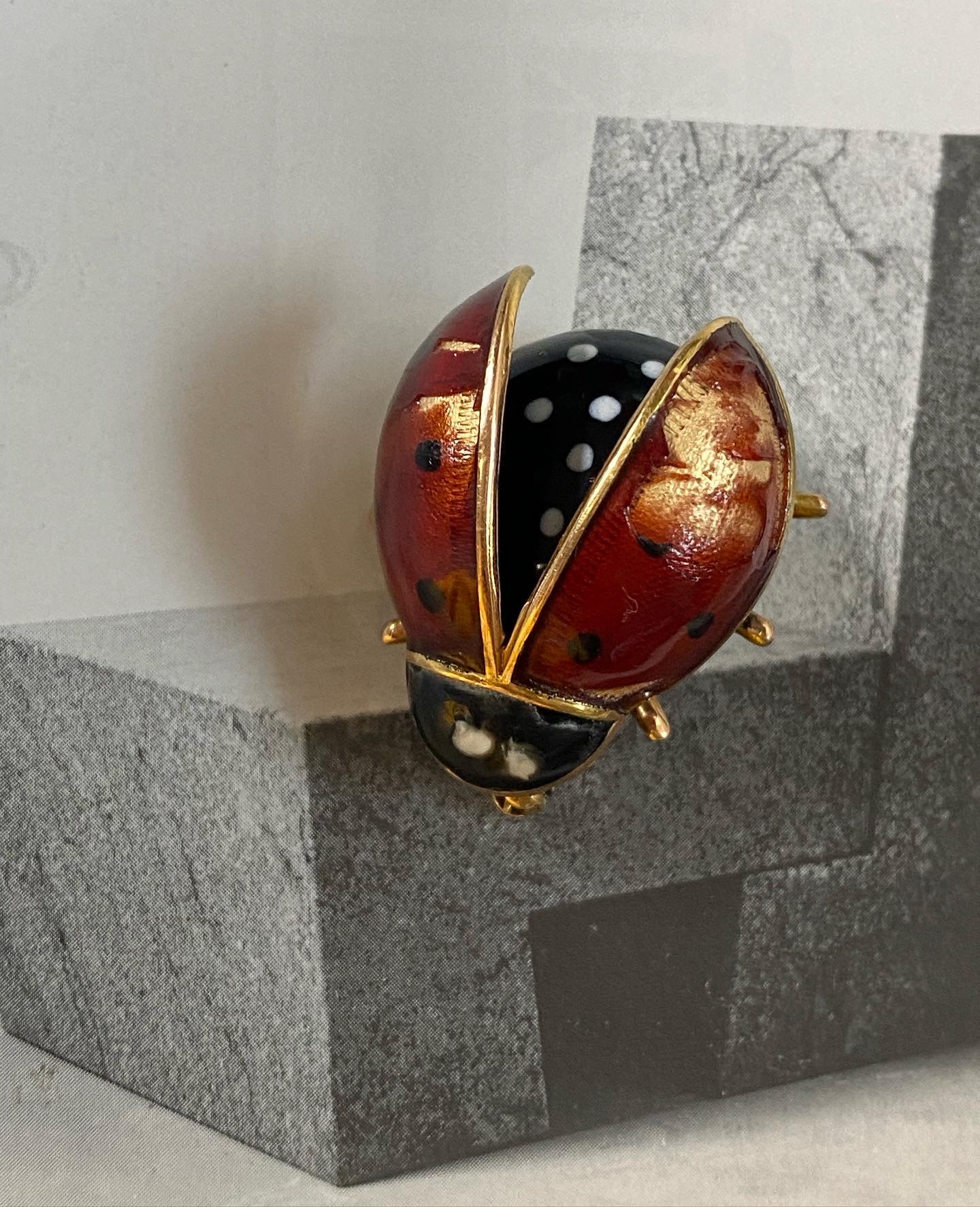 14k Ladybug Enamel Pin