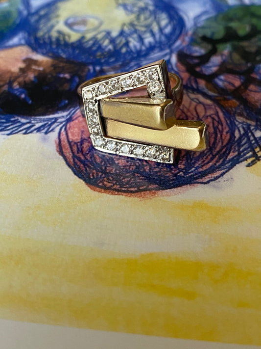 14k Modernist Ring