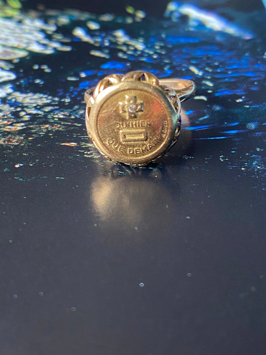 Augis Médaille D’amour Signet Ring