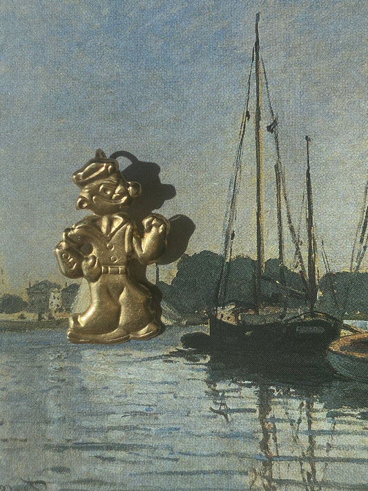 14k Mini Popeye Charm