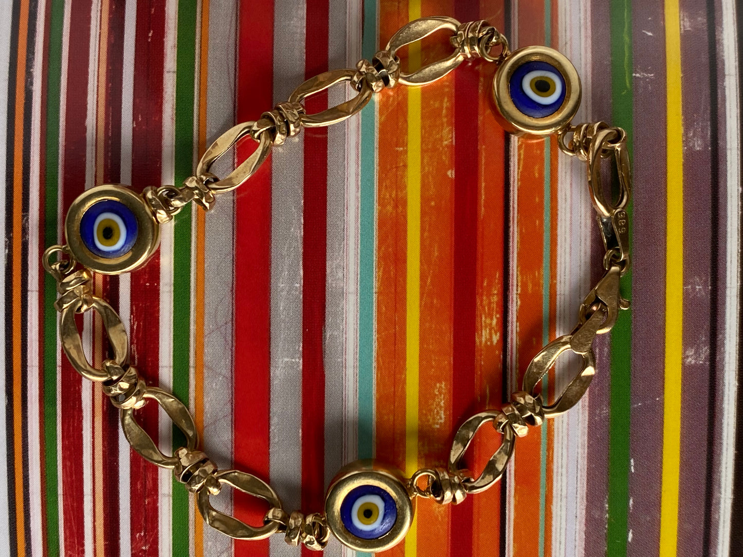 14k Evil Eye Bracelet