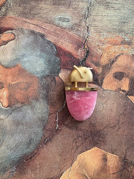 Rose Quartz Popsicle Pendant