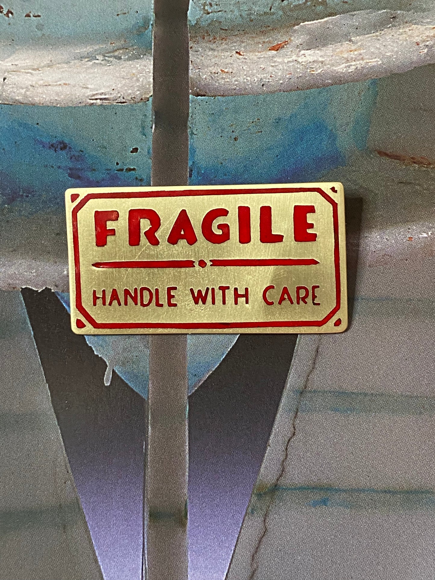 14k Fragile Handle with Care Charm