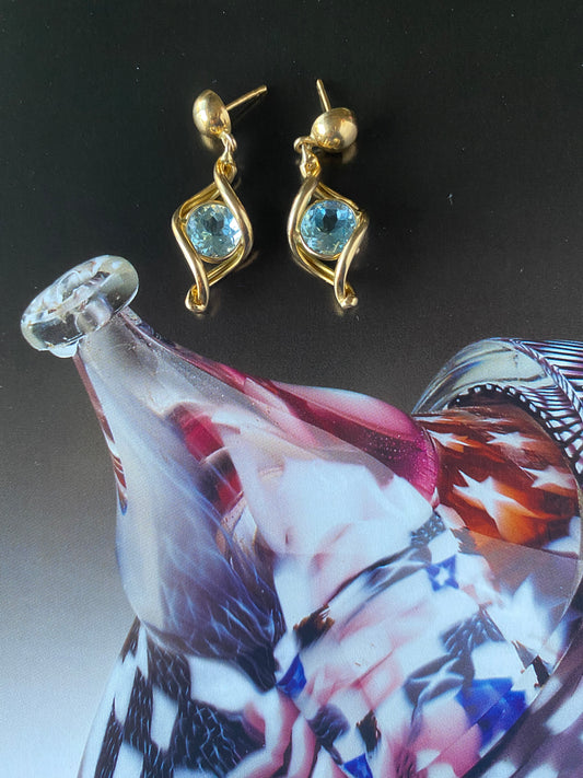 Aquamarine Drop Earrings