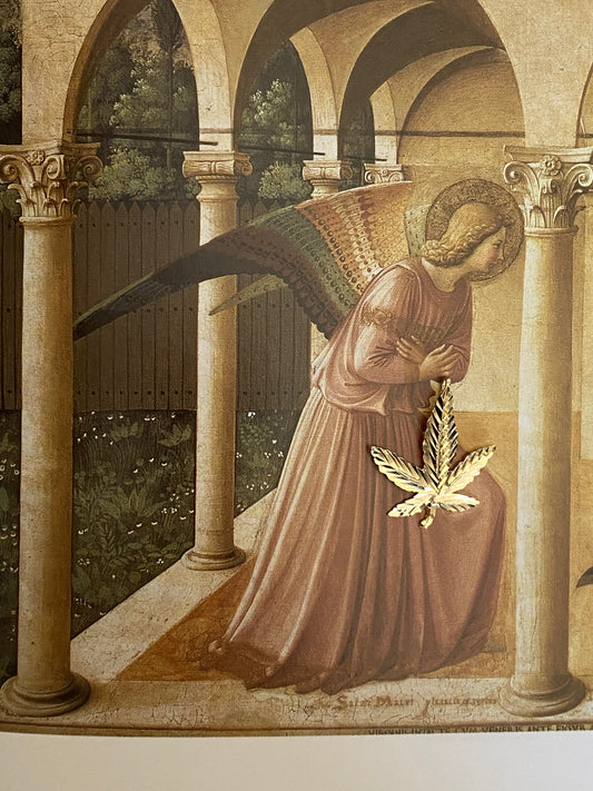 14k Sweet Leaf Charm