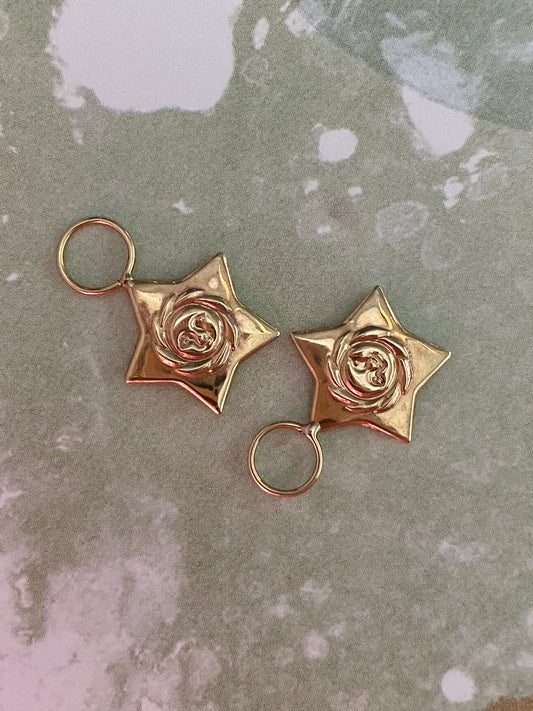 14k Flat Star Charms