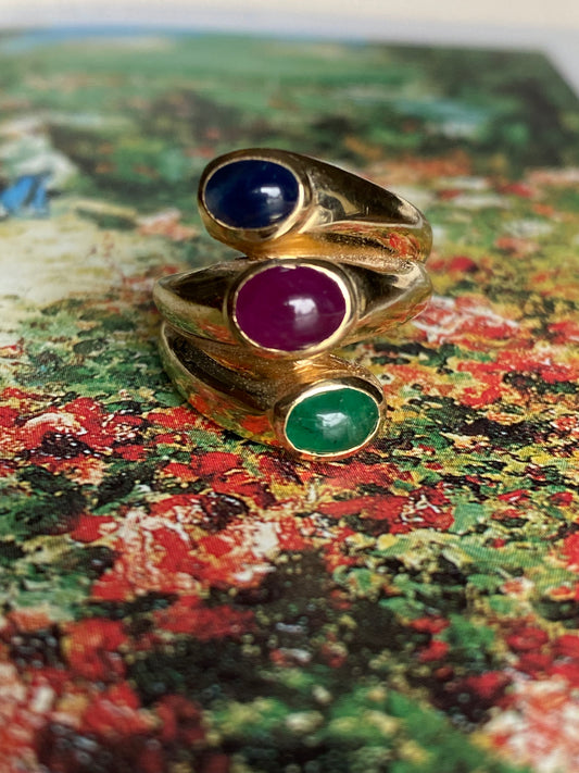 3-Stone Cabochon Ring